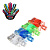 Набор фонариков Finger light, ИГРОЛЕНД, пластик, 3LR44, 4 цвета