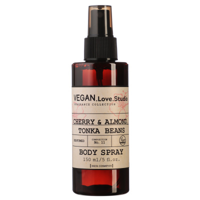 Парфюмированный спрей для тела VEGAN.Love.Studio Cherry, Almond, Tonka Bean, 150 мл