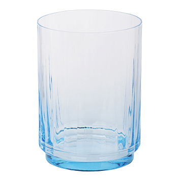 Стакан с цветным дном тм MILLIMI Аква, 400мл, стекло