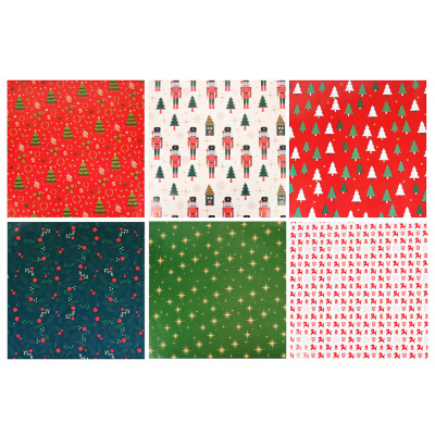 Бумага тм СНОУ БУМ подарочная, 70x100 см, 70 г односторонняя, 6 диз., арт.3