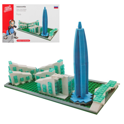 BY Русские Супергерои Конструктор "Небоскрёб", 411 деталей, ABS, 30х20х6см