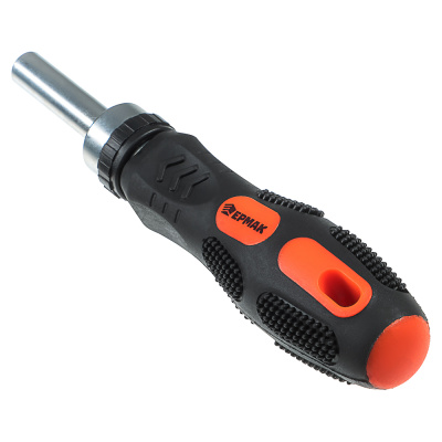 ЕРМАК Отвертка реверсив.,адаптер 1/4,биты:SL4,SL5.5,SL6.5,PH1,PH2,PZ1,PZ2,TORX10,TORX15,TORX20,сталь