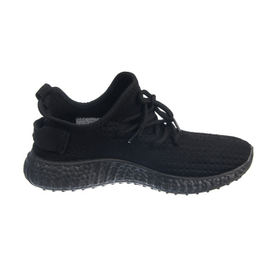 Кроссовки спортивные, р. 44, черные, полиэстер, ПВХ