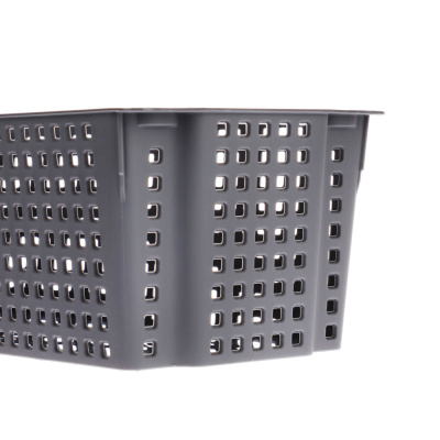 Корзинка Лофт прямоугольная 3л 297х130х96 мм белый, серый