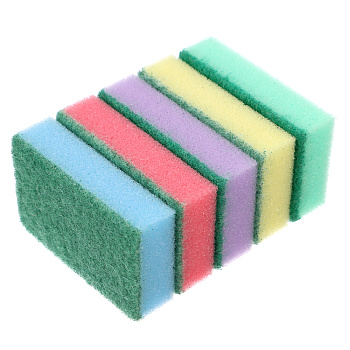 VETTA Набор губок для мытья посуды "Прима" 5шт, 8х5х2,5см