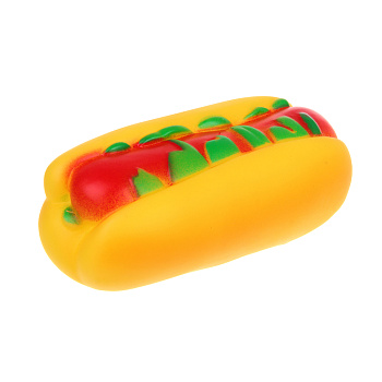 VETTA Игрушка для домашних животных, ПВХ, 12х6 см, хот-дог