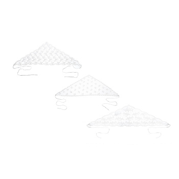 Косынка, 100% полиэстер, тм GALANTE, р-р 62*40*40, белая, #1