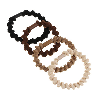 ЮНИLOOK Резинки для волос 4шт, d5,5см, полиэстер, ACS25-16