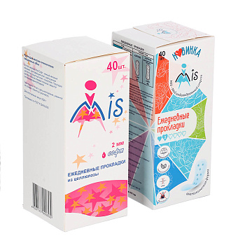 Прокладки ежедневные MIS софт, 1 капля, к/у, 40 шт
