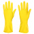 Перчатки прочные тм VETTA, размер S, латекс, желтый цвет