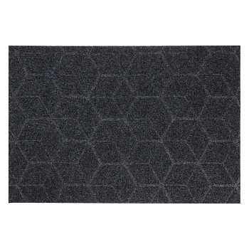 Коврик придверный, влаговпитывающий, антискользящий, SHAHINTEX ПРАКТИК Соты, 40х60, серый