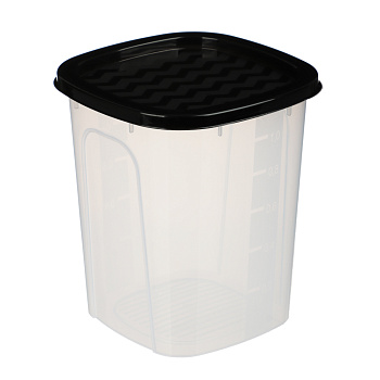 Контейнер для сыпучих продуктов НУТ квадратный 1,2 л, пластик