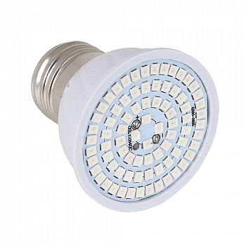 INBLOOM Лампочка для растений, 5x5.4см, 80LED (52R+28B), Е27, 3.6Вт, PC