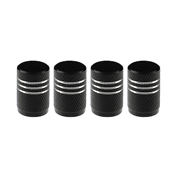 ЕРМАК Набор заглушек ниппеля 4шт. алюминиевый, универсальный, черный