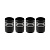 ЕРМАК Набор заглушек ниппеля 4шт. алюминиевый, универсальный, черный