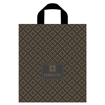 Пакет Перфекто Империал с петлевой ручкой, L 35x31 см, 95 мкм ПВД