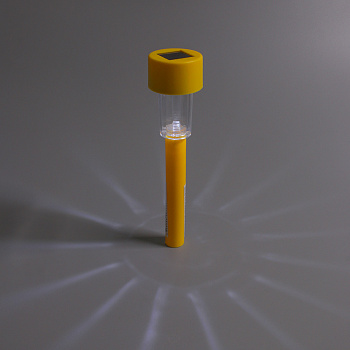 INBLOOM Фонарь садовый на солн. батарее, 4.5x4.5x31см, 1x1.2V 40mAh NI-MH, 1LED*белый, пластик