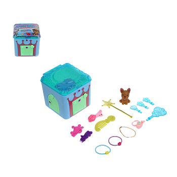 ИГРОЛЕНД Питомец с акс. "Коробка-сюрприз", ABS, 8,8х8,8х8,8 см, 6 диз.