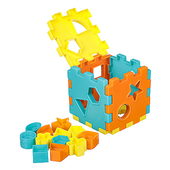 ИГРОЛЕНД Конструктор игрушка для детей 3+ 10,5x10,5x10,5см, пластик