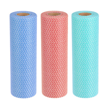 VETTA Набор салфеток из вискозы 30 шт в рулоне, 21х30см, 35г/кв.м., 3 цвета