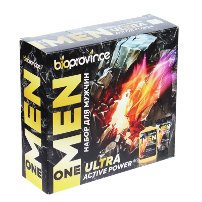 Подарочный набор мужской BIO PROVINCE One Men:Гель для бритья,120мл+Лосьон после бритья,140мл