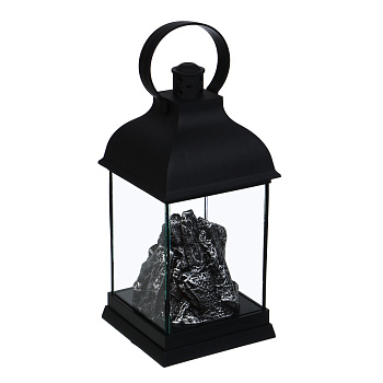 Светильник декоративный LED в виде фонаря тм СНОУ БУМ, 10,5x10,5x22см, PP, стекло, 2хАА, 1 режим