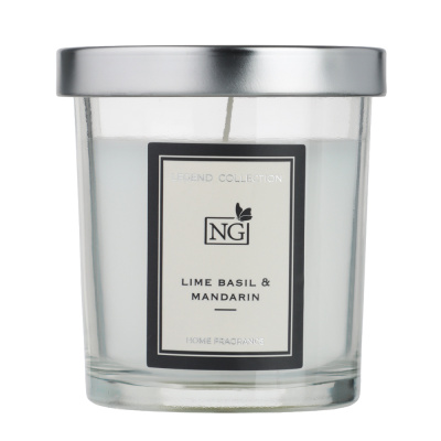 NEW GALAXY Свеча ароматизированная LEGEND COLLECTION, 88 гр, Lime basil & mandarin