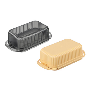 Масленка, пластик, 17х9х5см, 2 цвета