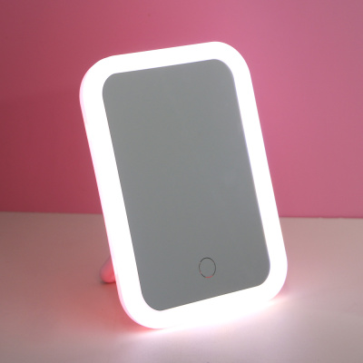 Зеркало настольное тм ЮL.Аженто с LED подсветкой, полипропилен, стекло, 19,5х14,3см, 1-2 цвета