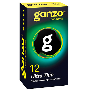 Презервативы GANZO Ultra thin Ультратонкие, 12шт