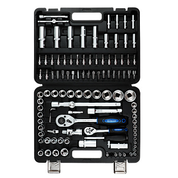 РОКОТ Набор автомобильных инструментов, 108 предметов, 1/4"+1/2"