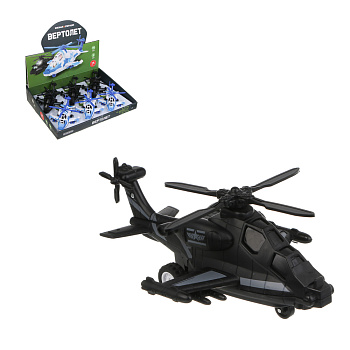 ИГРОЛЕНД Игрушка в виде вертолета "Военная операция", свет, звук, инерц., ABS, 20х12х8,2 см, 2 диз.