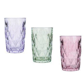 Стакан тм MILLIMI Ромб, 350мл, стекло