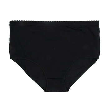 GALANTE Трусы женские макси с высокой талией, р.56, 95%хлопок, 5%спандекс, черный, НБ25-13