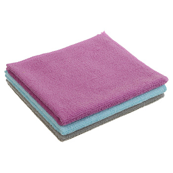 Салфетки для кухни тм VETTA, 3 шт, 30х35см, микрофибра 220г/м2, 3 цвета