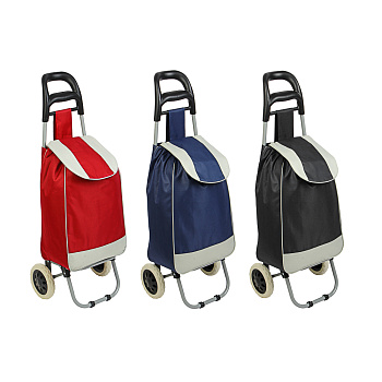 Тележка + сумка, до 30кг тм VETTA брезент, 36х26х95см, 28л, колеса ЭВА d16см