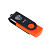 Флеш-карта USB2.0 BY 16Гб, 6 класс, матовое покрытие, блистер, пластик, черный/желтый