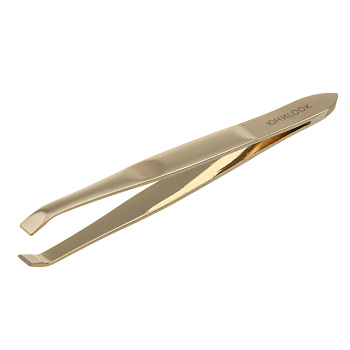 Пинцет прямой тм ЮНИLOOKULTRA, сталь, 9 см, цвет золото