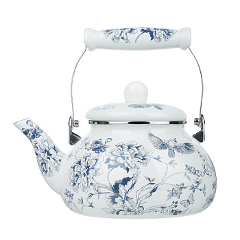 Чайник эмалированный тм VETTA Флорал, 2,5л, индукция