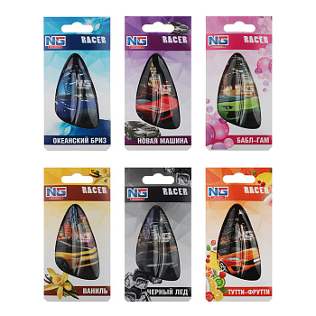 NEW GALAXY Ароматизатор подвесной гелевый Racer 5 мл, 6 ароматов