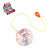 Игрушка мяч с блестками, каучук, PP, вода, d6,5см, 3хLR1130, 6 дизайнов