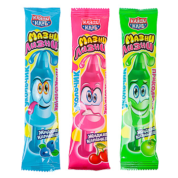 Жидкая карамель "Мазни-Лизни. Укольчик-прикольчик" ассорти 8гр