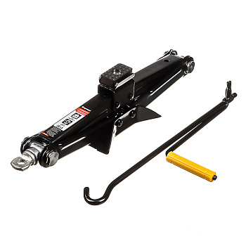 ЕРМАК Домкрат механический ромбический 1,5т, высота подъема100-393мм, резиновая площадка