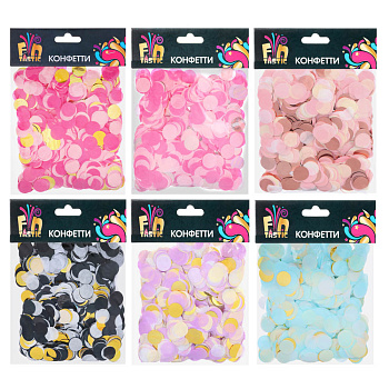 Конфетти тм Fntastic, 30 г, фольга, 6 видов