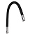 Излив смесителя для кухни, гибкий, силиконовый, 1 режим, 50см, черный