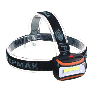 Фонарь налобный тм ЕРМАК, COB LED, 65 Лм, 3xAAA, 0,65 Вт, 6,5х4,7х3см, пластик