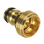 INBLOOM PROF+ Штуцер резьбовой для крана, с внешней резьбой d3/4", латунь, MY-310