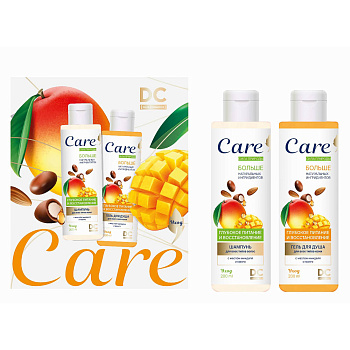 Подарочный набор женский DC Care:Гель для душа 200мл+шампунь 200мл