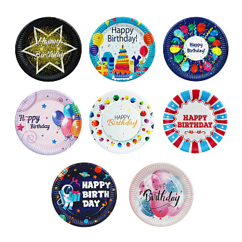 Набор тарелок тм Fntastic, 10шт, бумажные, 18см, 8 видов