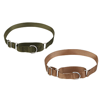 Ошейник для животных тм VETTA, нейлон, хаки/беж, обхват шеи 45-60см